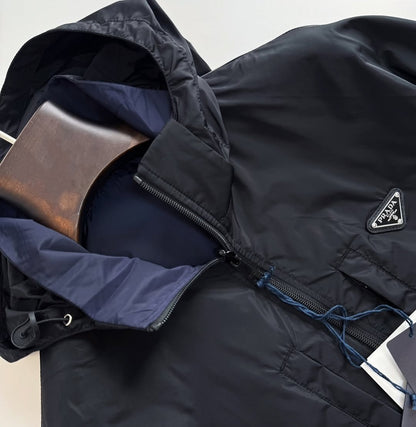 PRD Re-Nylon reversible hooded jacket