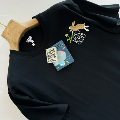 LOEWE Logo Embroidered Cotton Jersey T-Shirt