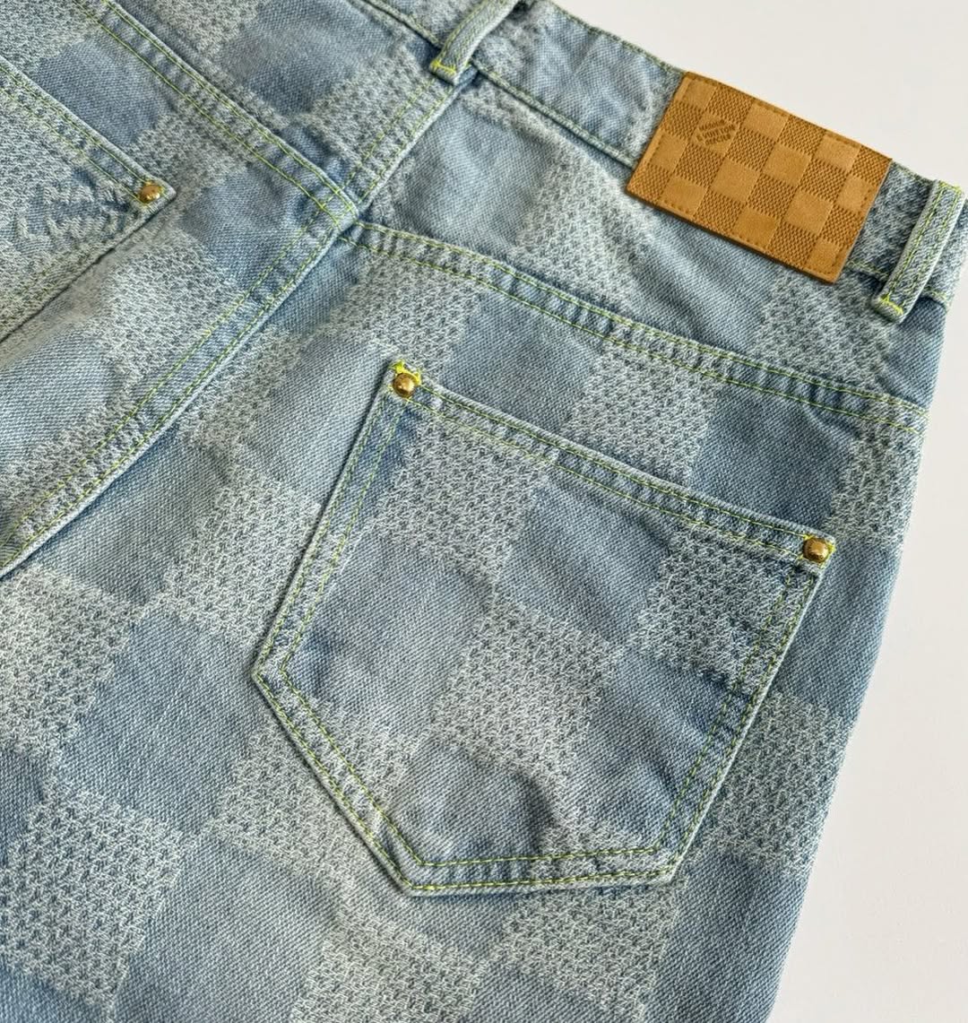 LV Monogram Denim Carpenter Pants