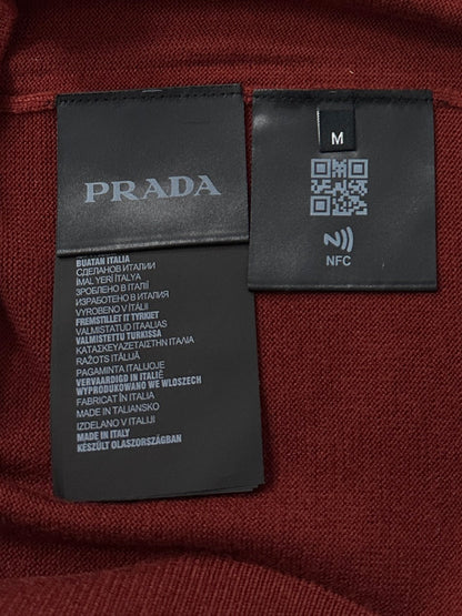 PRD Logo Wool Polo Half Zip Shirt
