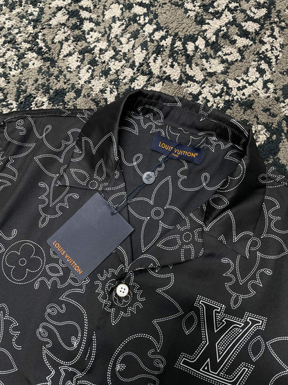 Louis Vuitton Monogram Silk Shirt And Shorts Set