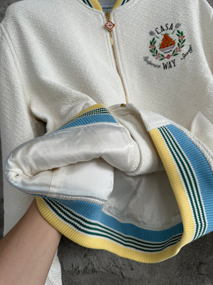 Casablanca Trophy Orange Bomber Jacket