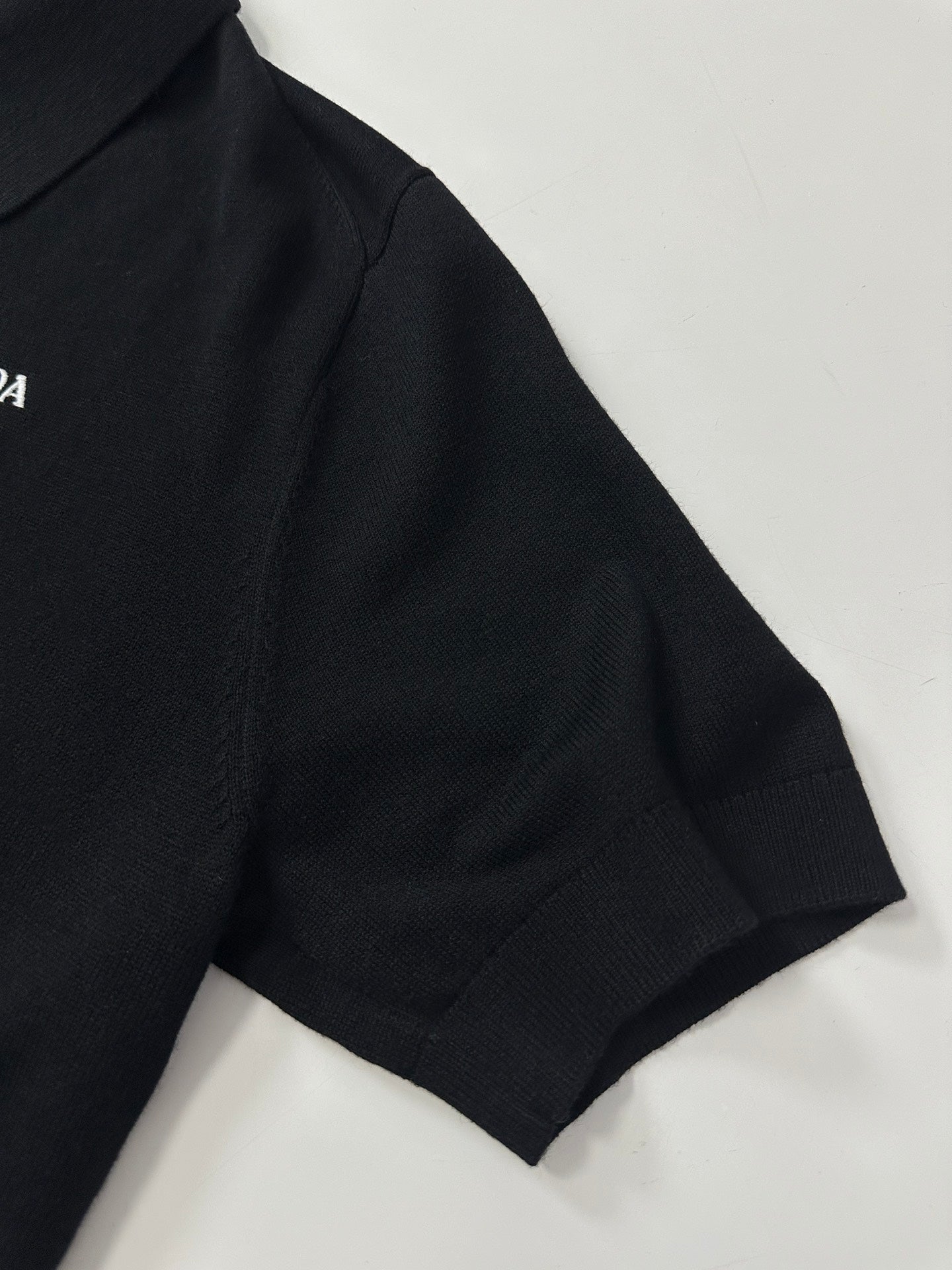 PRD Logo Wool Polo Half Zip Shirt
