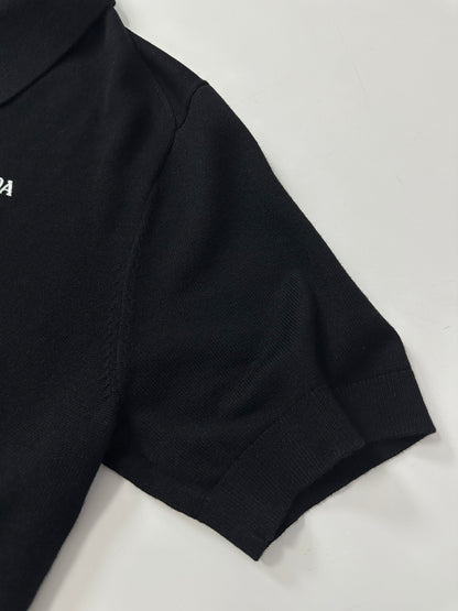 PRD Logo Wool Polo Half Zip Shirt