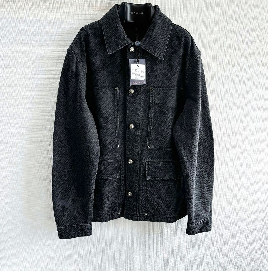 Lv Monogram Denim Jacket