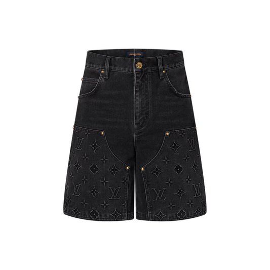 LV Monogram Denim Carpenter Shorts