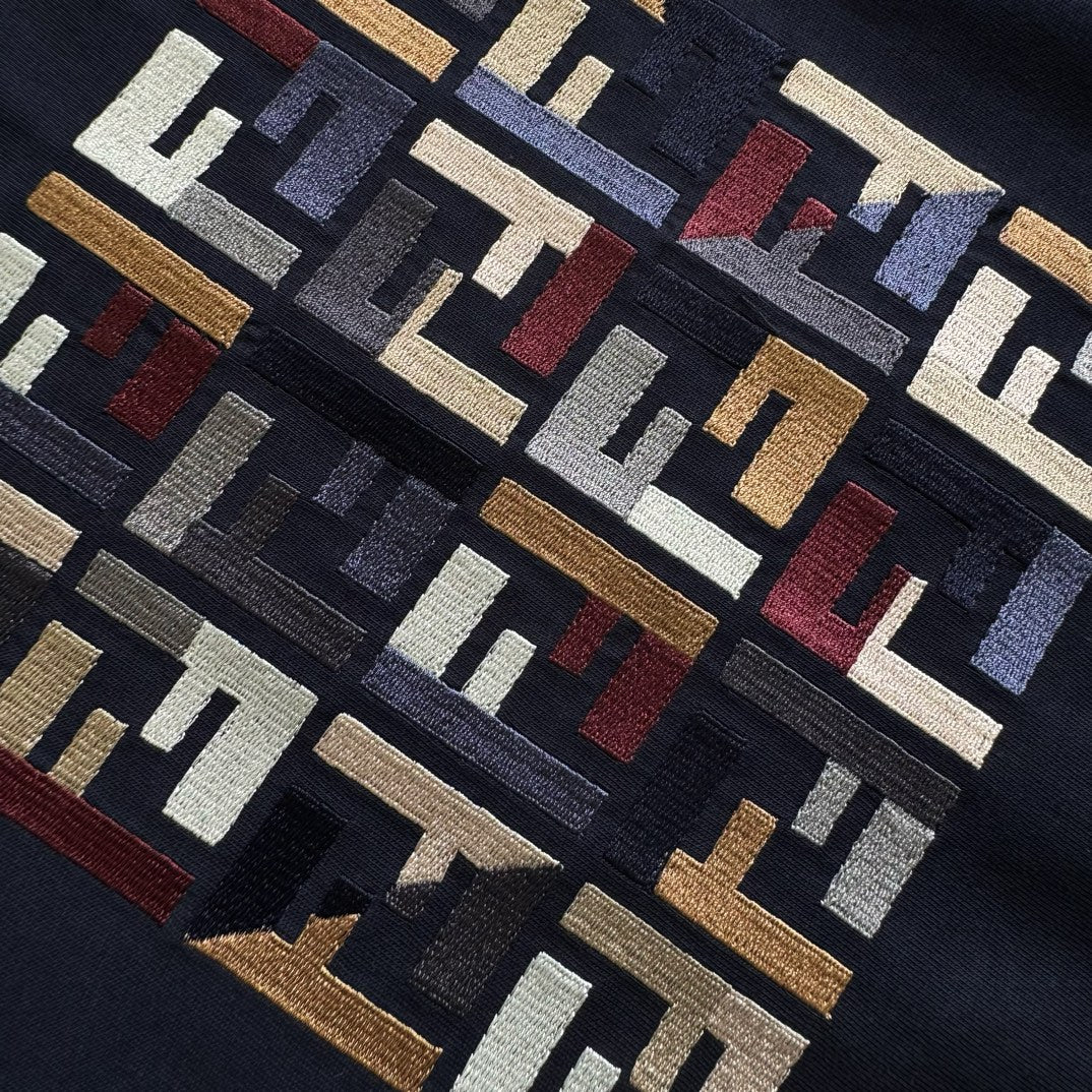 FND Anagram Logo Embroidered Jersey T-Shirt