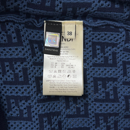 FND Anagram Logo Embroidered Cotton Jersey T-Shirt