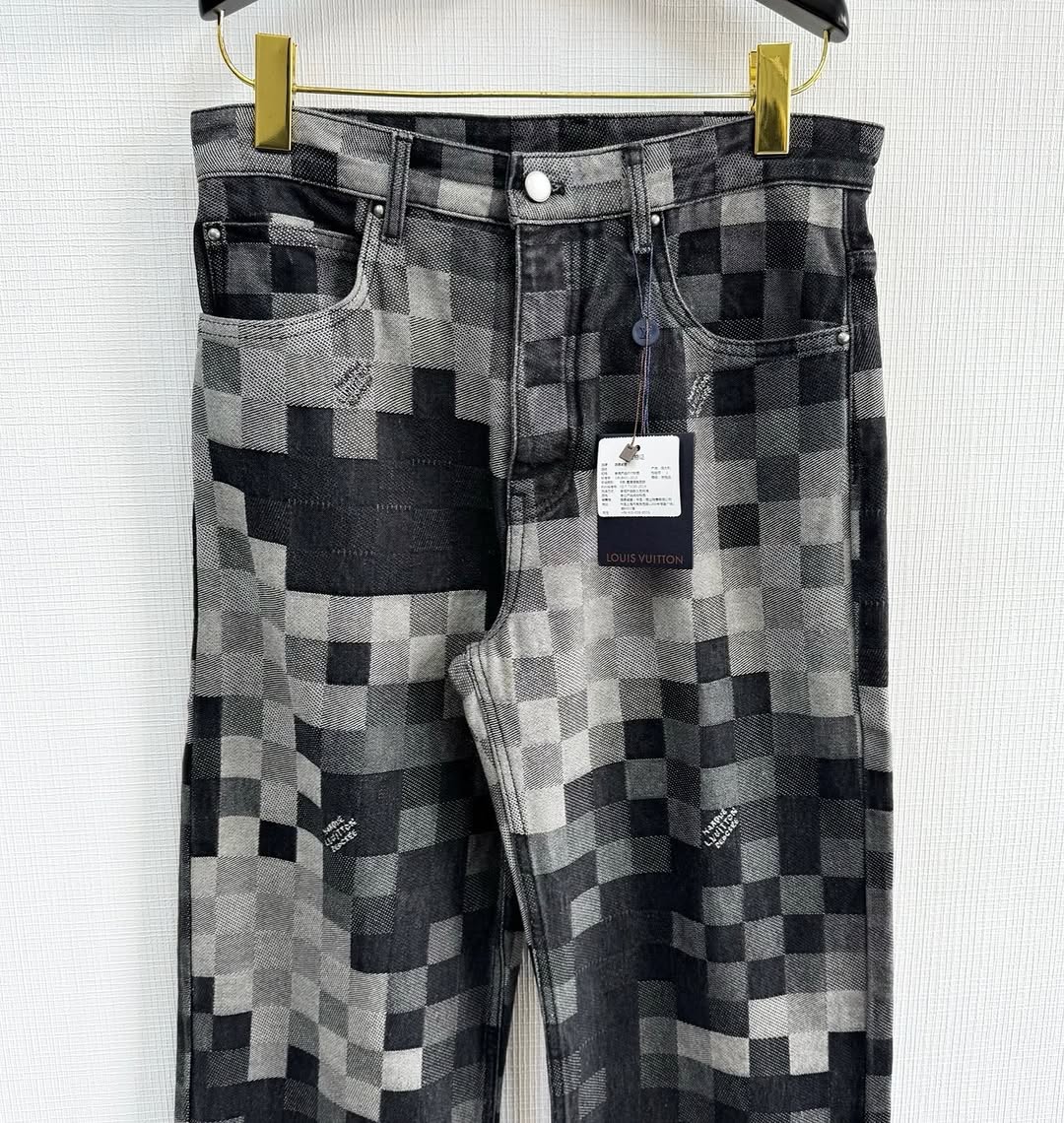 LV Monogram Denim Carpenter Pants