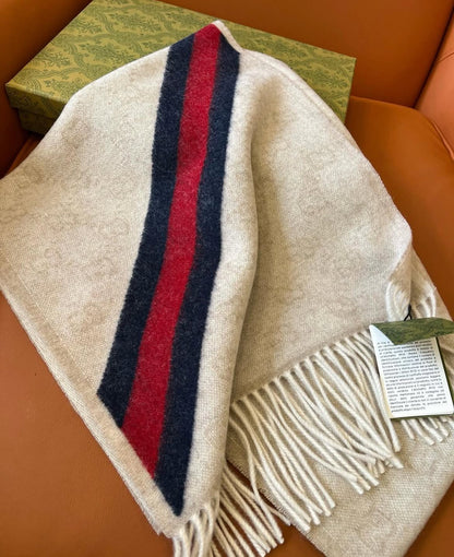 GG Monogram Wool Scarf