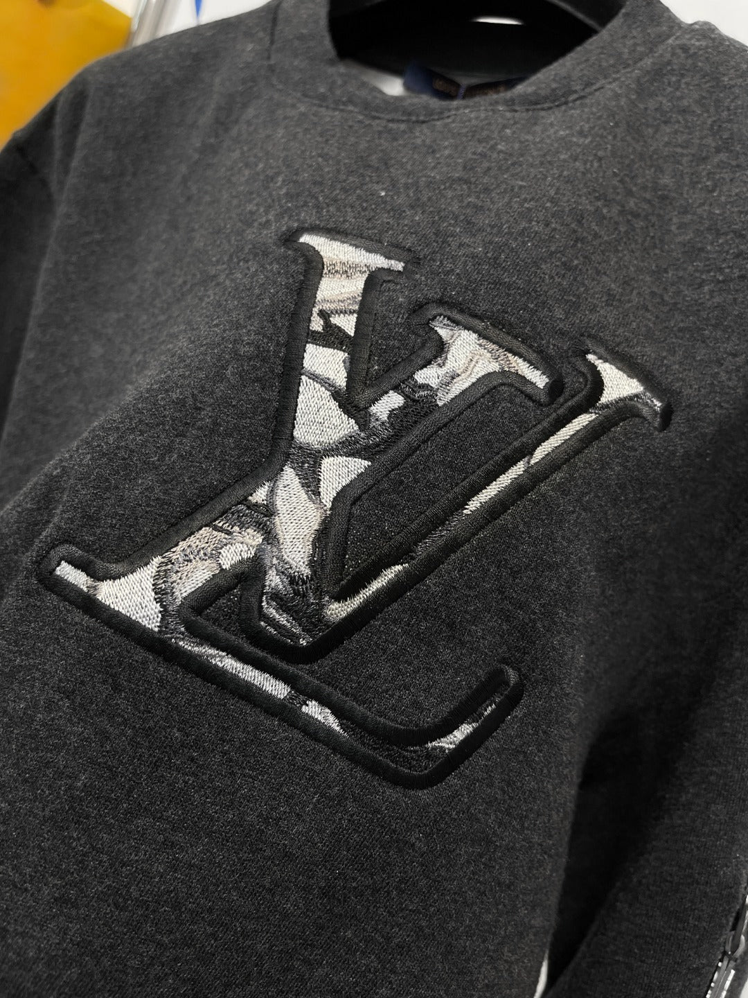 Lv Cotton Jacquard Crewneck