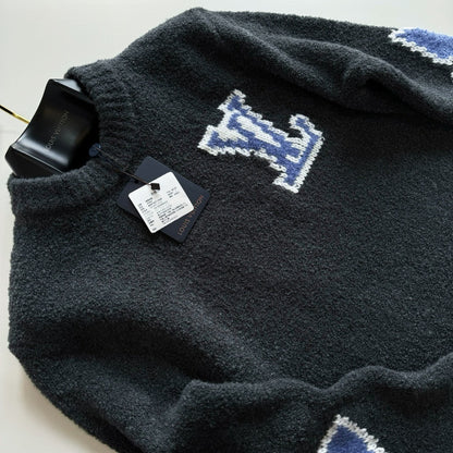 Lv Embroidered Signature Crewneck