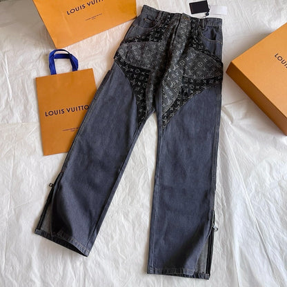 LV Monogram Denim Carpenter Pants