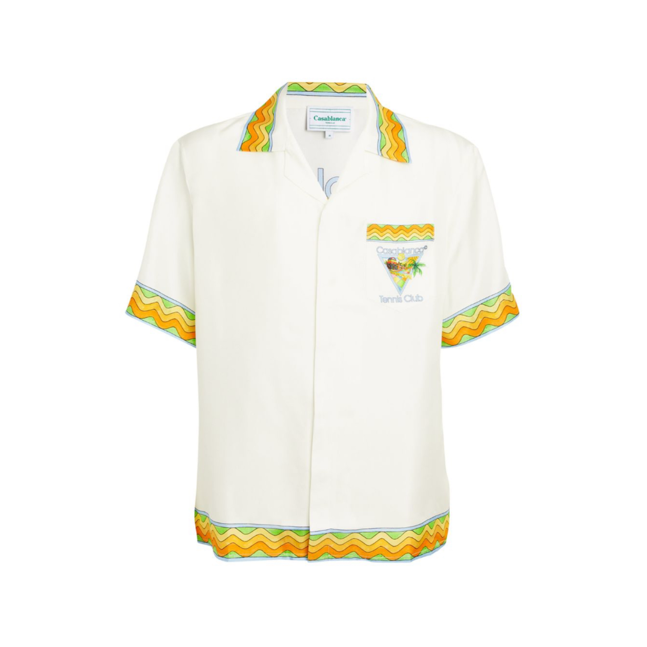 Casablanca Tenis Club Short Silk Shirt