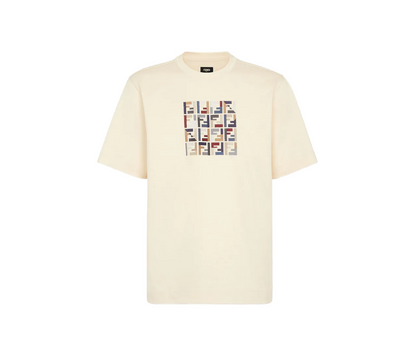 FND Anagram Logo Embroidered Jersey T-Shirt