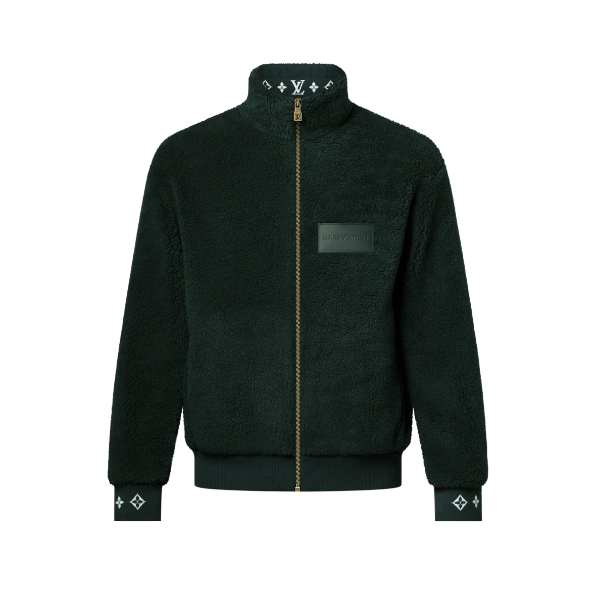 LV Fleece Blouson Dark Green