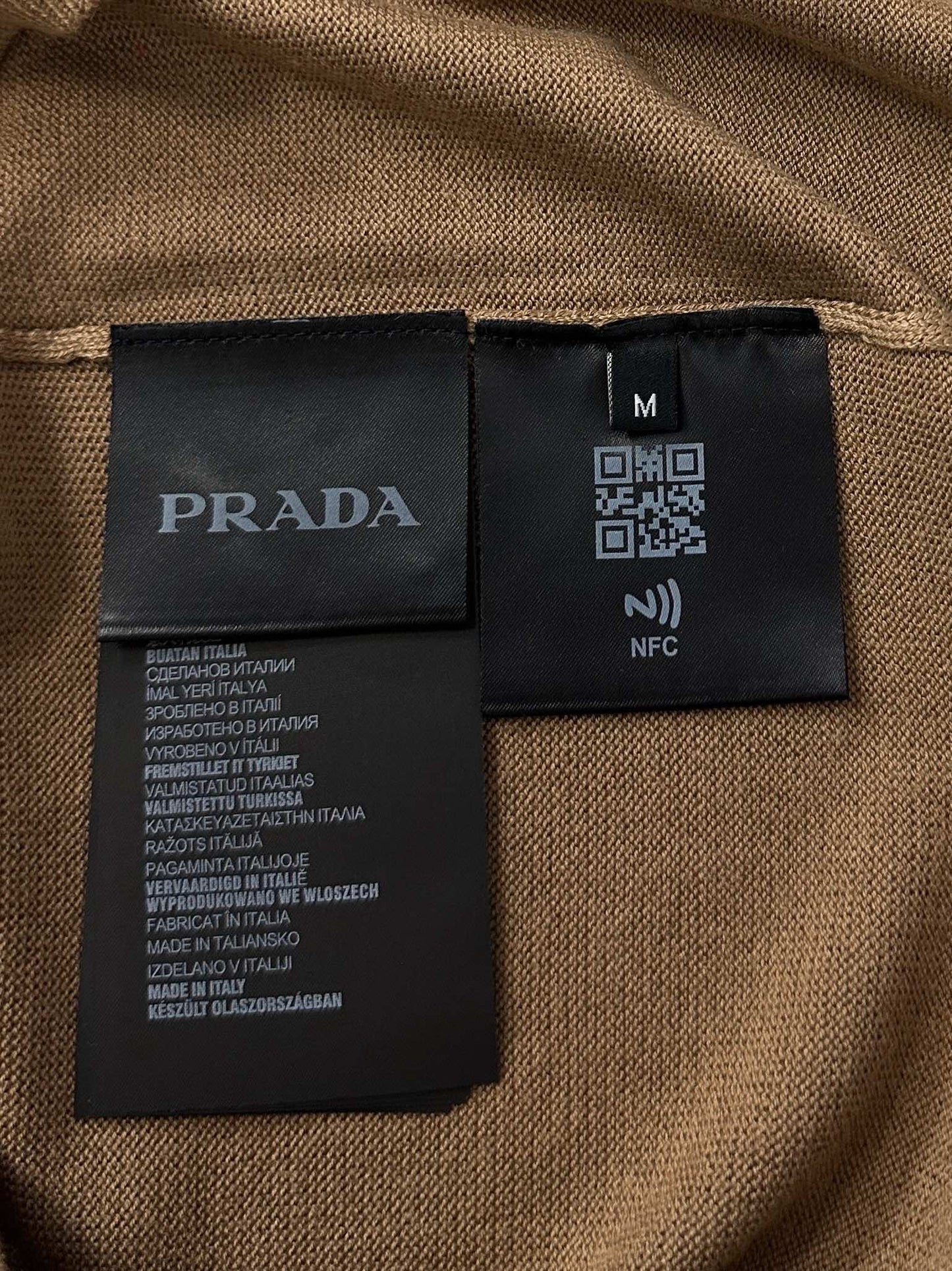 PRD Logo Wool Polo Half Zip Shirt