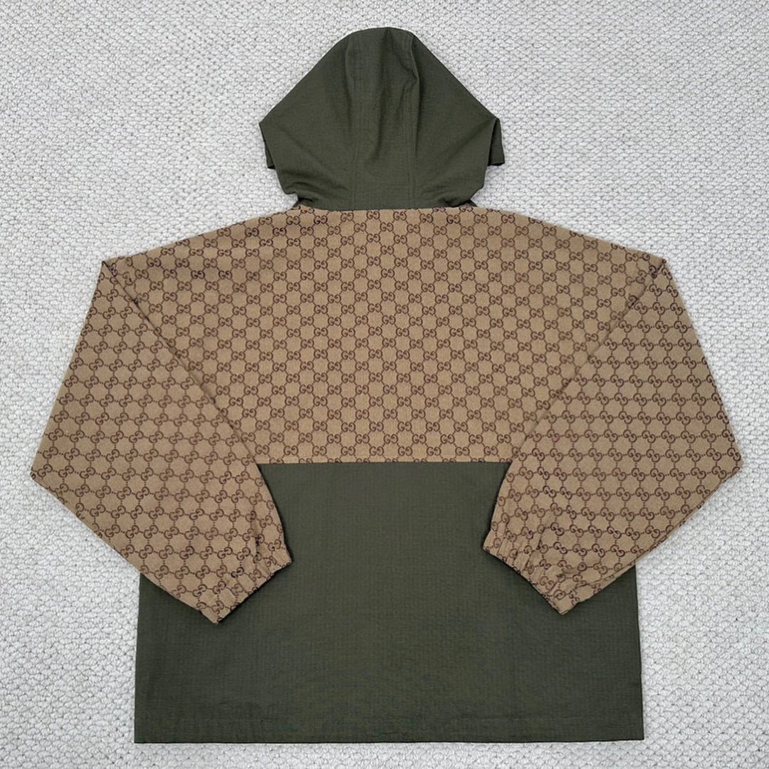 GG COTTON CANVAS ZIP JACKET