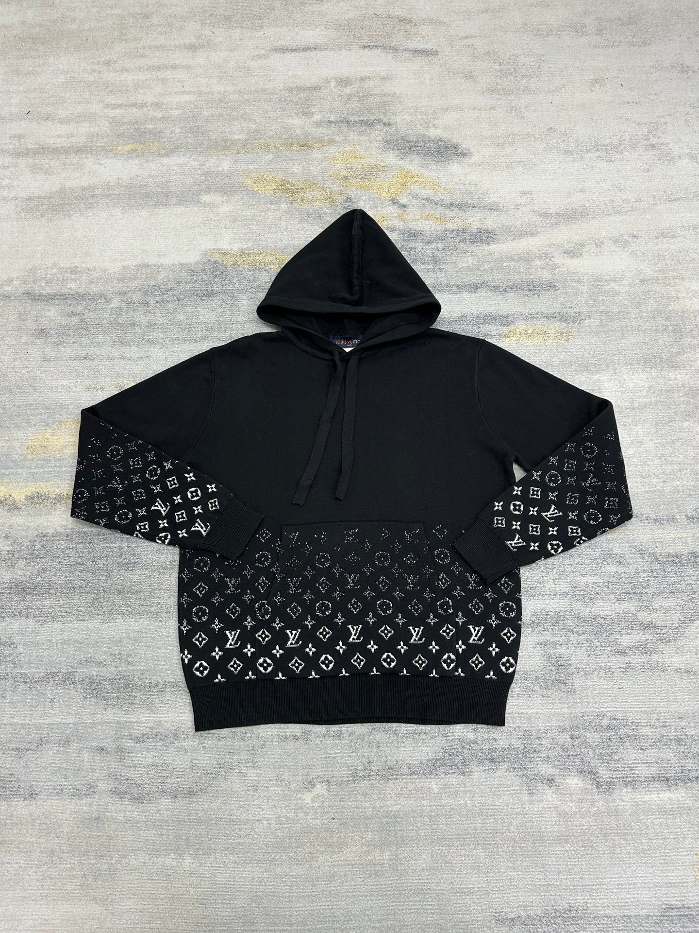 Lv Monogram Gradient Cotton Hoodie
