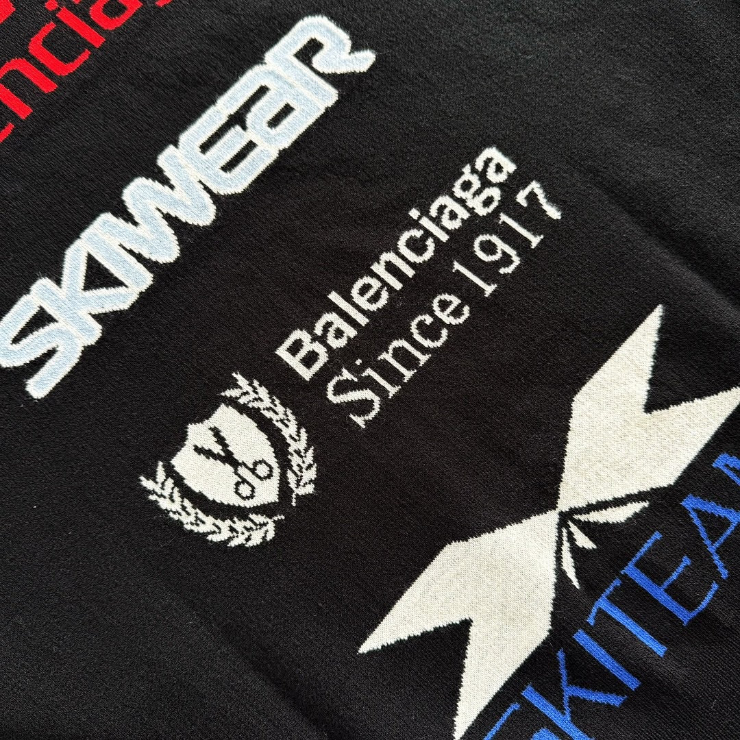 BALE  Black stretch wool blend sweater