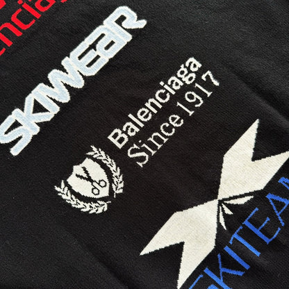 BALE  Black stretch wool blend sweater