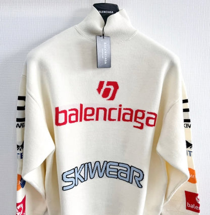 BALE  Black stretch wool blend sweater