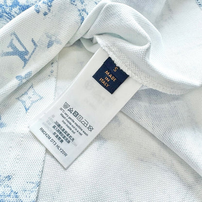 Lv Short-Sleeved Monogam Signature Shirt