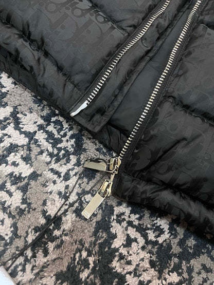 CD OBLIQUE DOWN VEST TECHNICAL BLACK