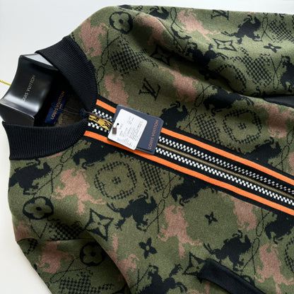 Lv Jacquard Wool Bomber Blouson