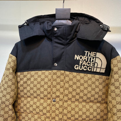 GG  x North Face Monogram Puffer Jacket
