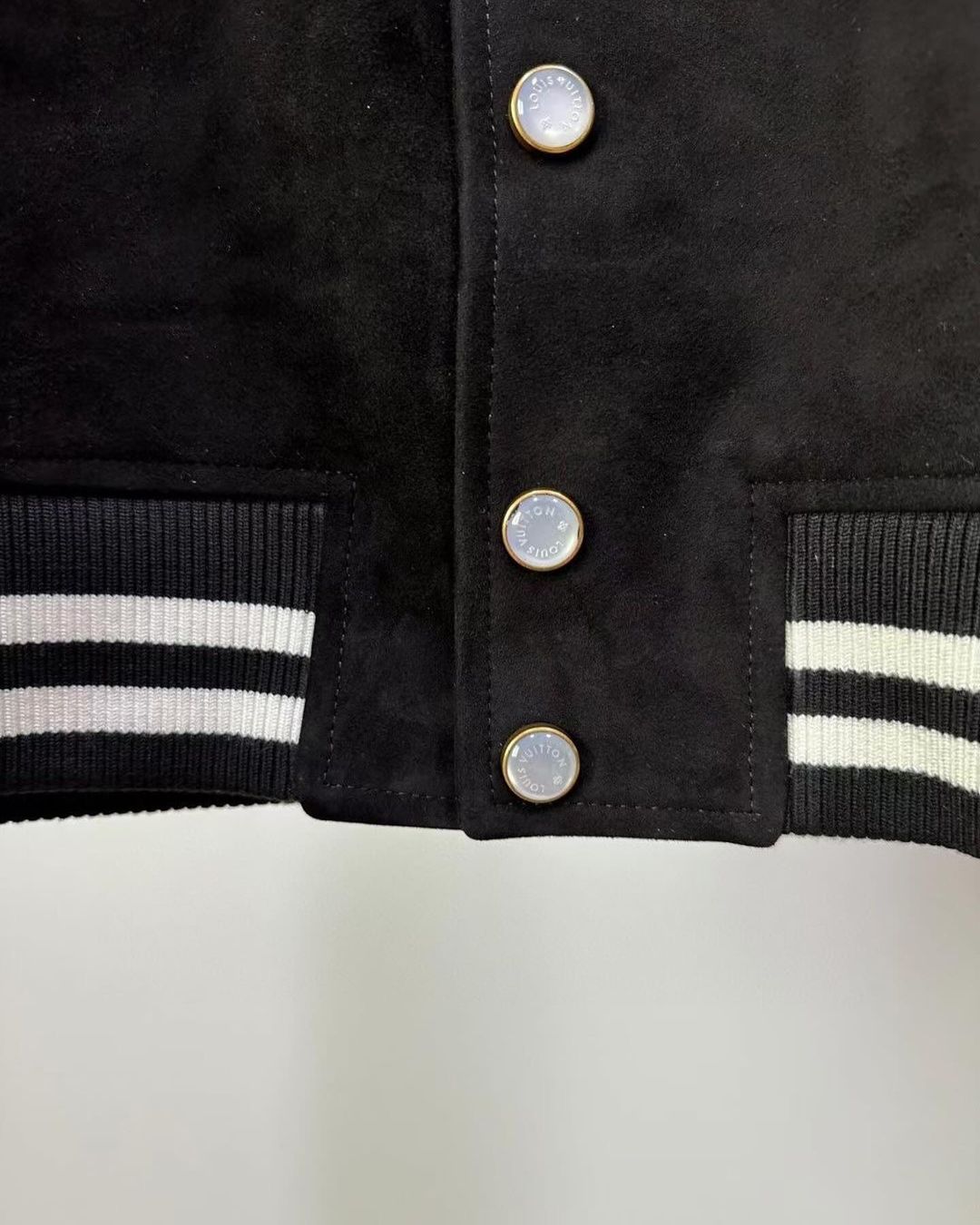Lv Embellished Lambskin Bomber Blouson