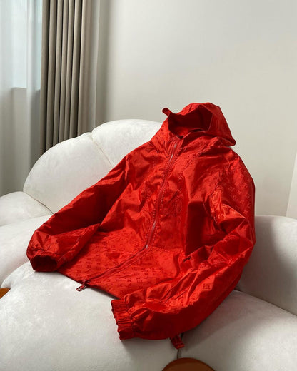 LV Monogram Reversible Windbreaker Red
