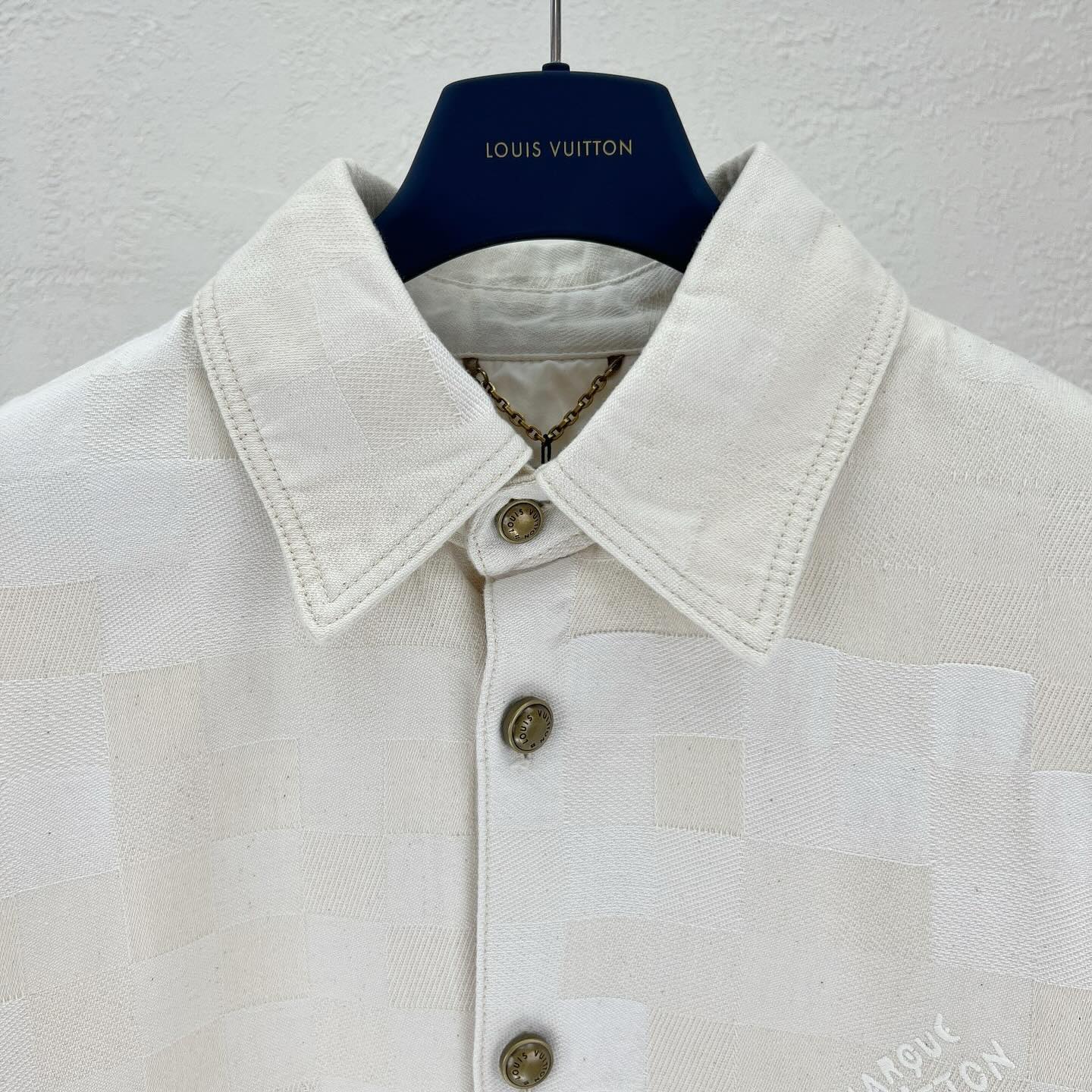 Lv Denim Shirt And Pants Set