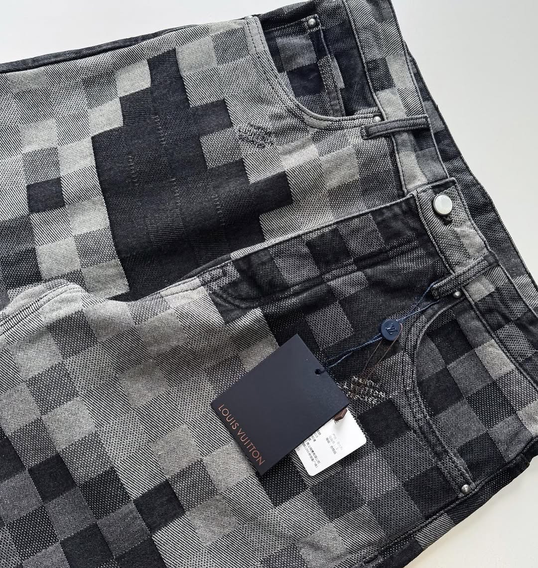 LV Monogram Denim Carpenter Pants