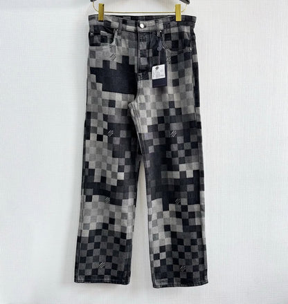 LV Monogram Denim Carpenter Pants