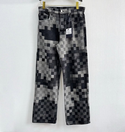LV Monogram Denim Carpenter Pants