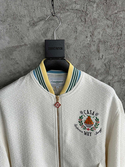 Casablanca Trophy Orange Bomber Jacket