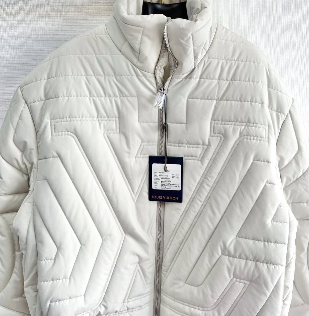 Lv Puffer Jacket White
