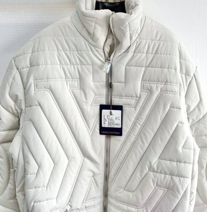 Lv Puffer Jacket White