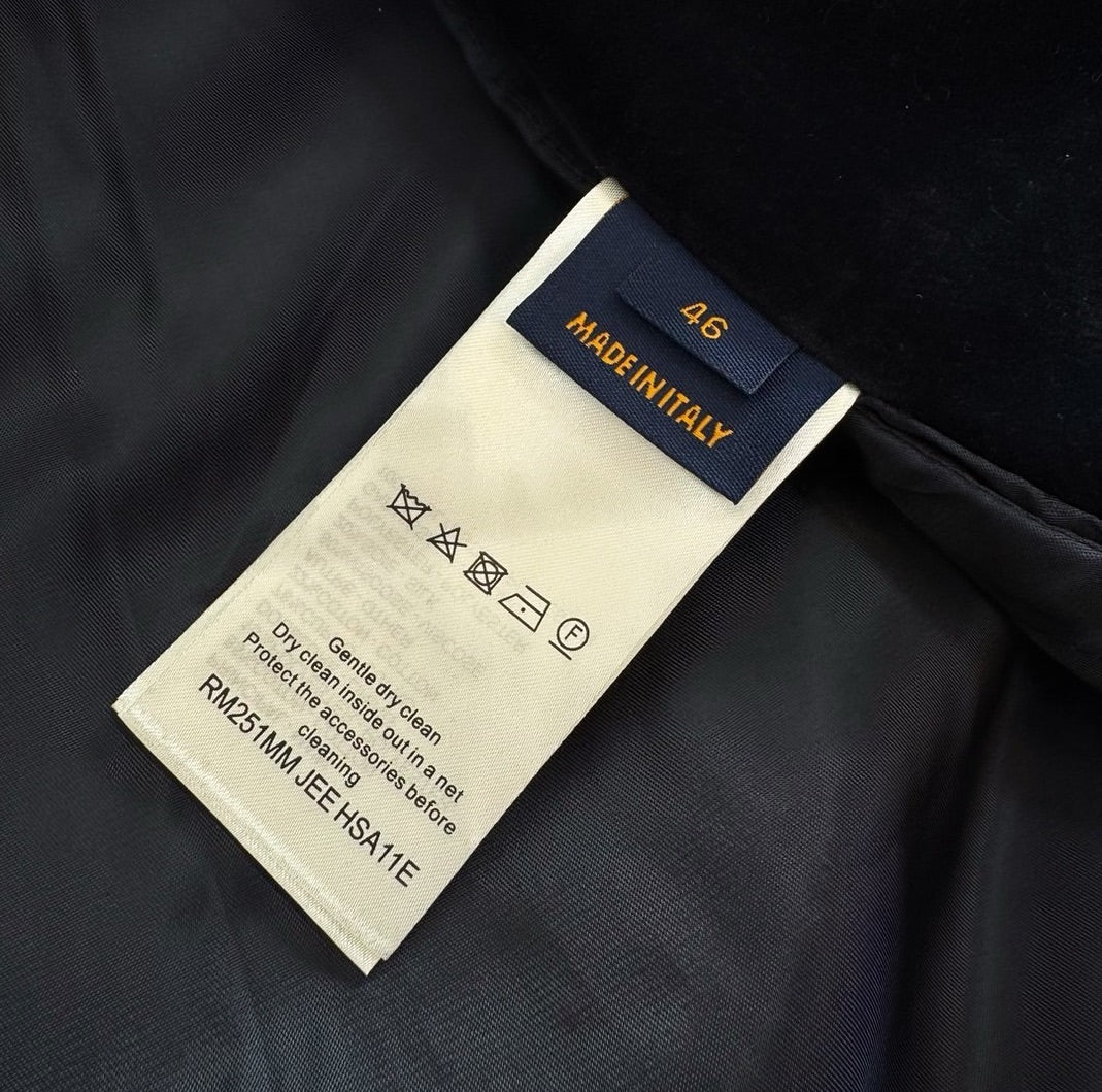 Lv Denim Velvet Souvenir Jacket