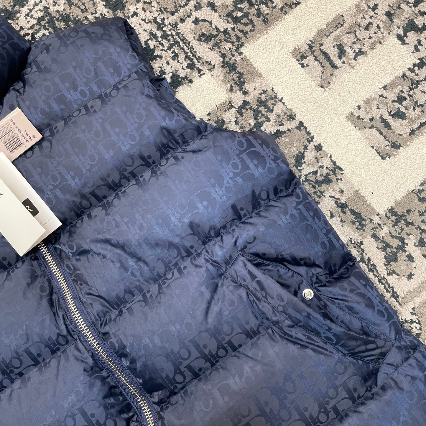 CD OBLIQUE DOWN VEST TECHNICAL NAVY