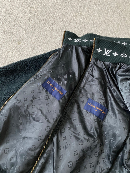 LV Fleece Blouson Dark Green