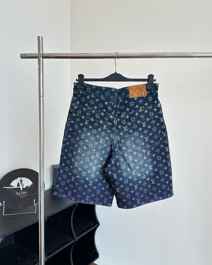 LV Monogram Denim Carpenter Shorts