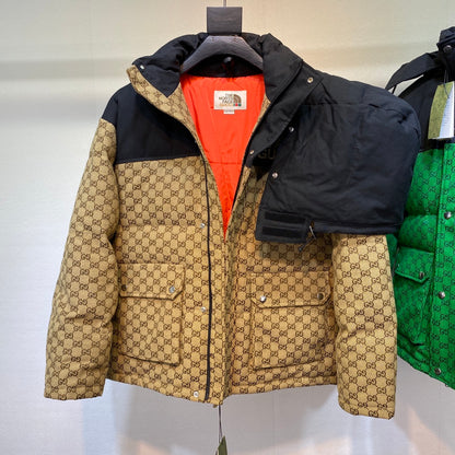 GG  x North Face Monogram Puffer Jacket