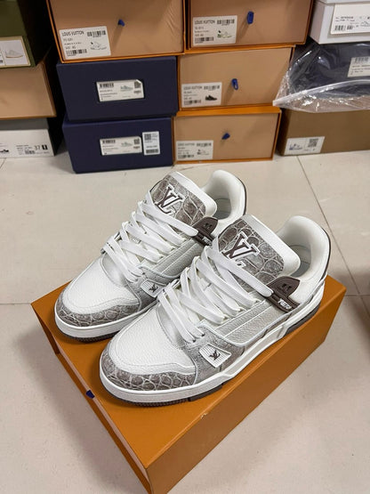 LV TRAINER SNEAKER LIKE ALIGATOR SKIN