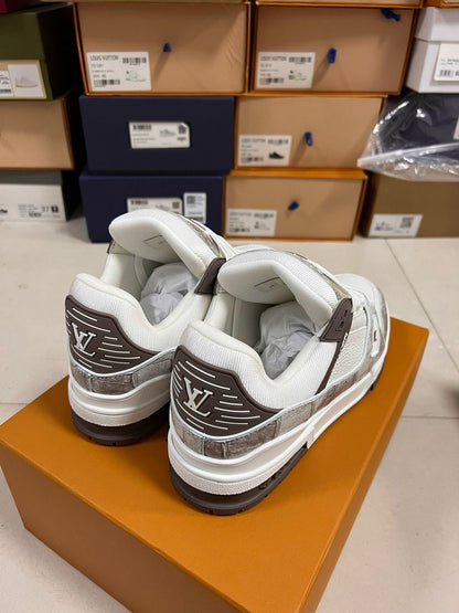 LV TRAINER SNEAKER LIKE ALIGATOR SKIN