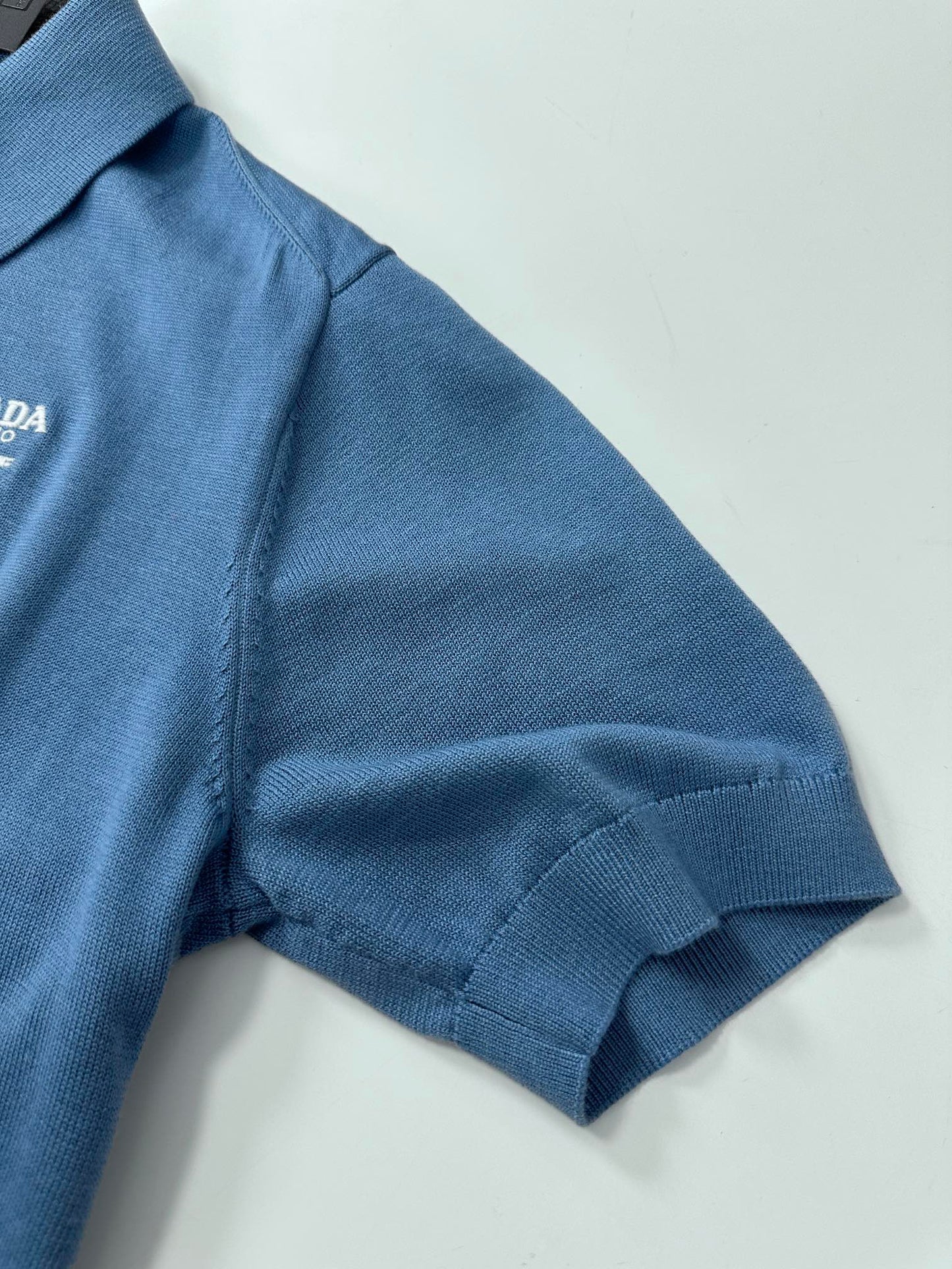 PRD Logo Wool Polo Half Zip Shirt