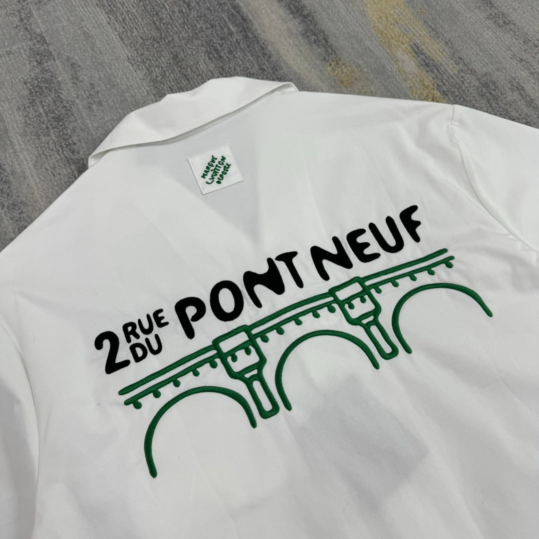 Lv Short-Sleeved Signature Shirt