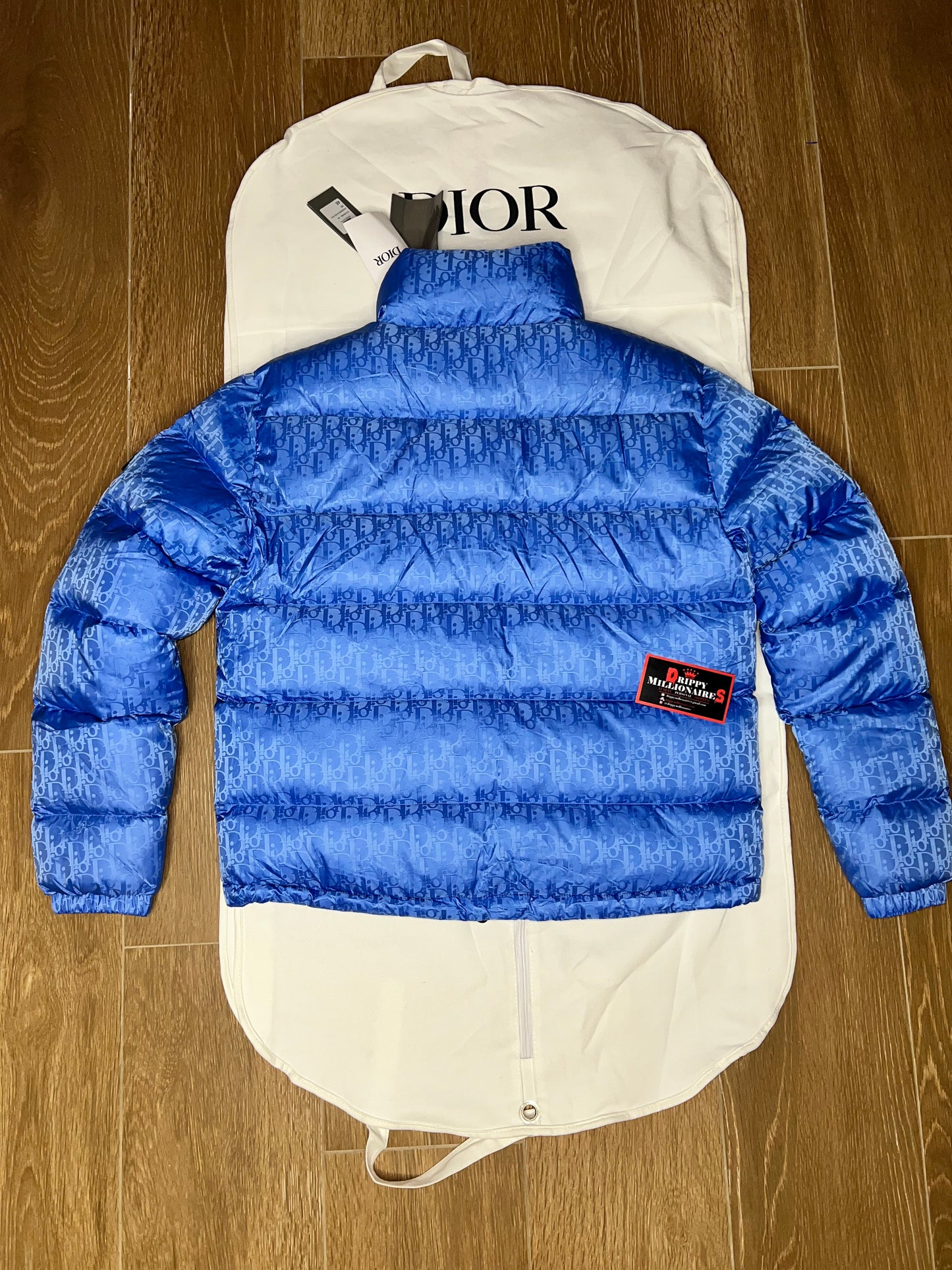 CD OBLIQUE DOWN JACKET BLUE