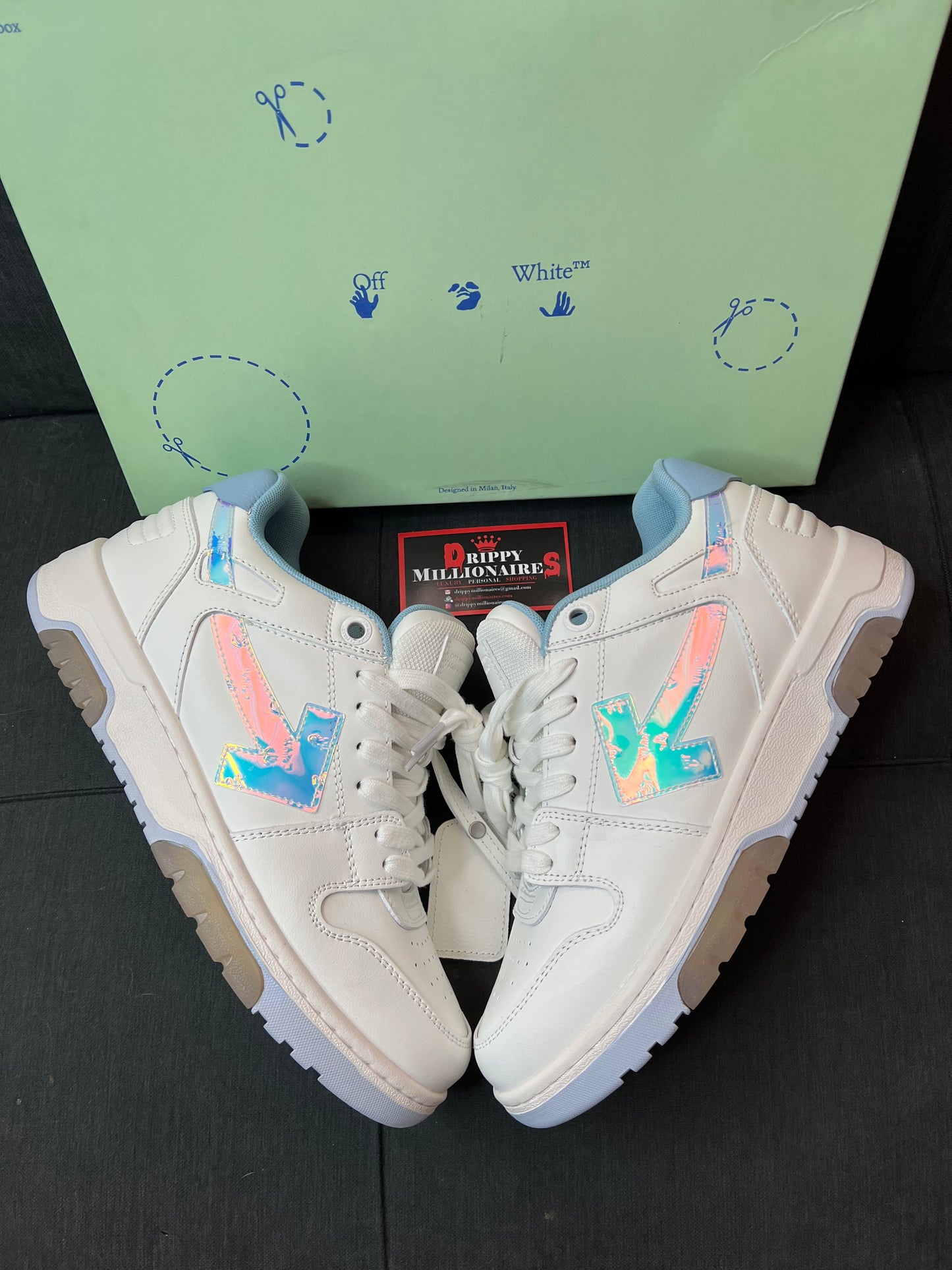 OFF-WHITE Out Of Office OOO Low Tops